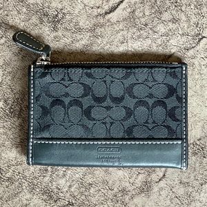 COACH - Skinny Zip Coin Purse in Signature Canvas